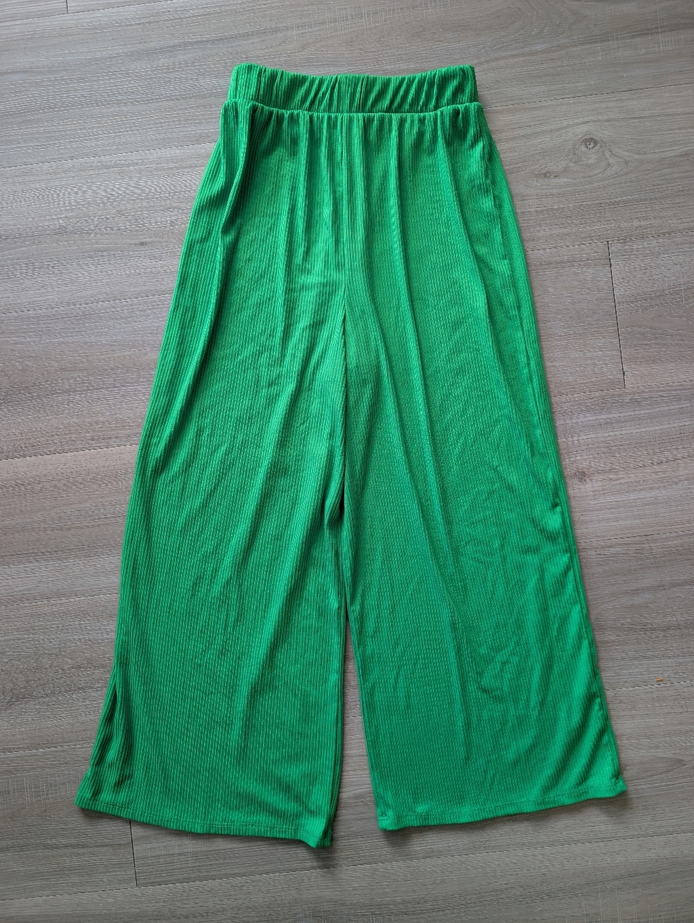 Dressed In Lala Ribbed Playsuit Pants - Green - Picture 2 of 5